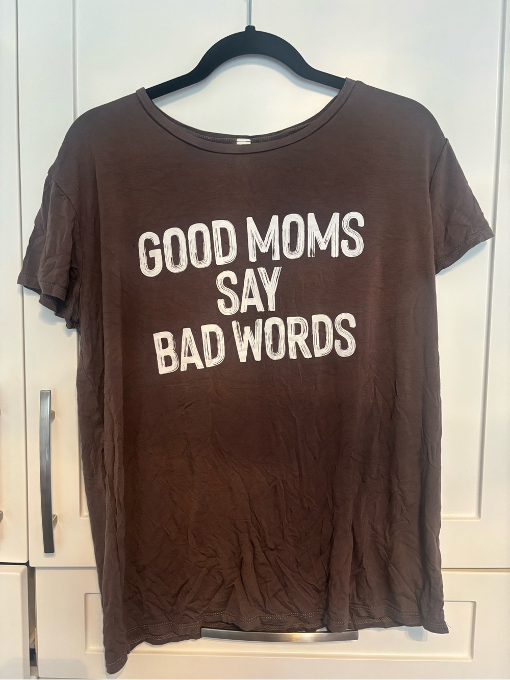Graphic Tee "Good Moms Say Bad Words" - fits m/l, super soft rayon!